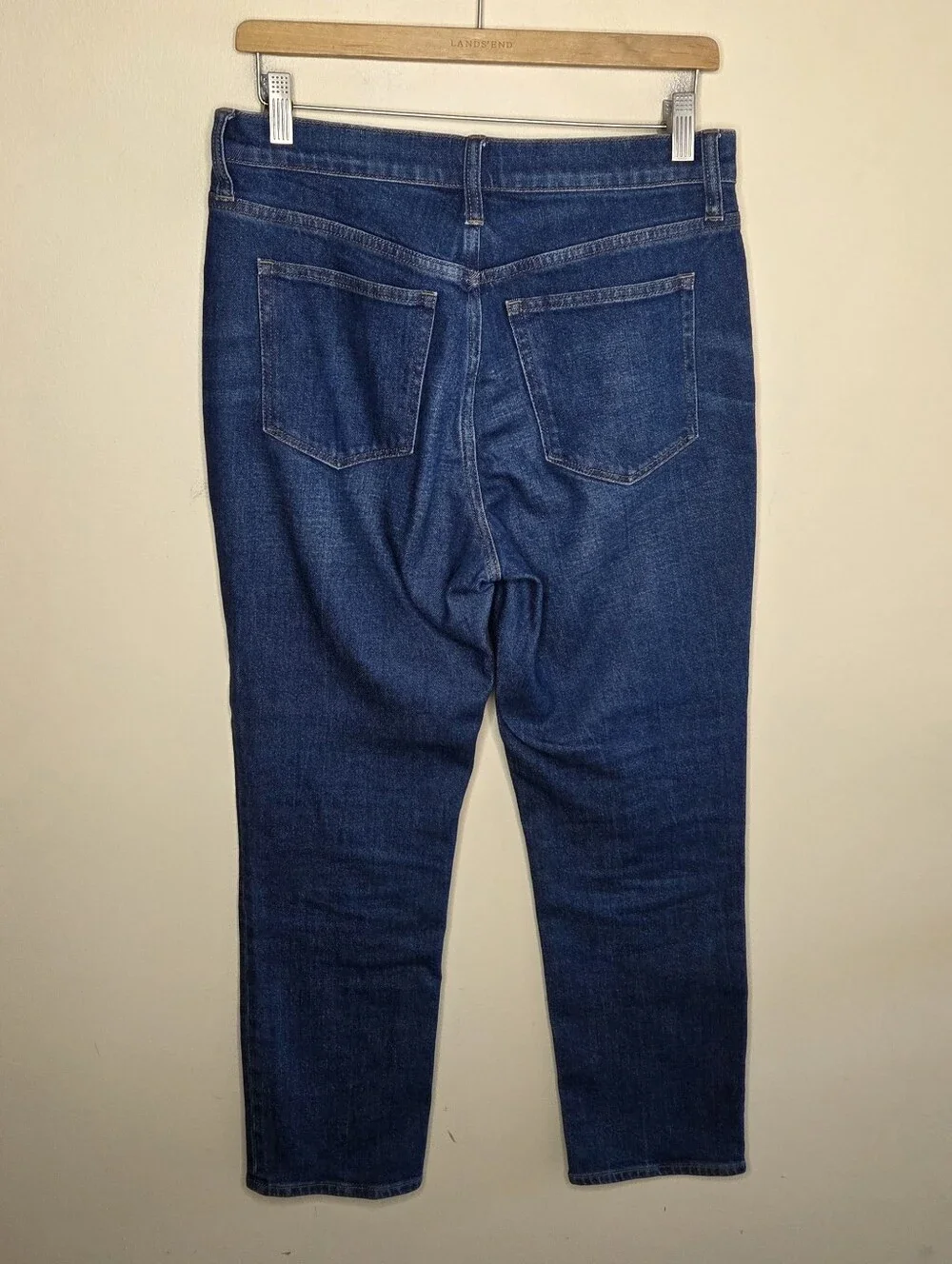 J. Crew Factory Essential Straight Leg Cropped Ankle Jeans Size 27 Dark Wash